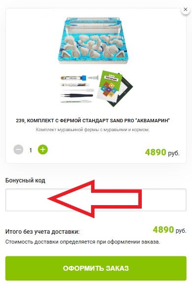 Как использовать промокод в AntPlanet