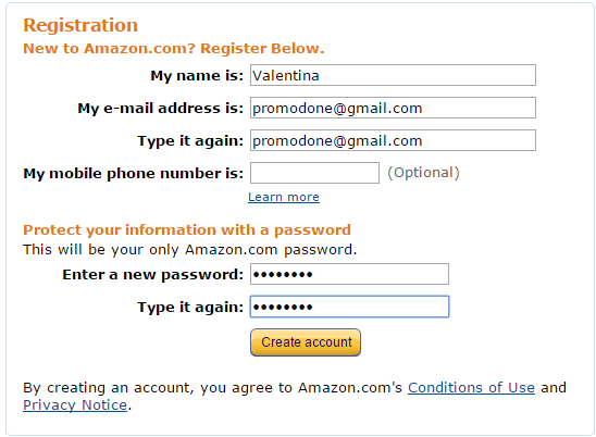 Как сделать заказ на Amazon.com