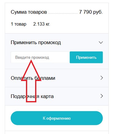 Как использовать промокод в Fissman