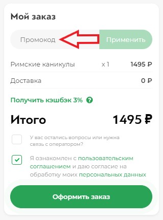 Как использовать промокод в Гриль №1