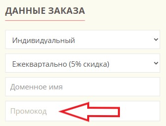 Как использовать промокод в Lite.Host