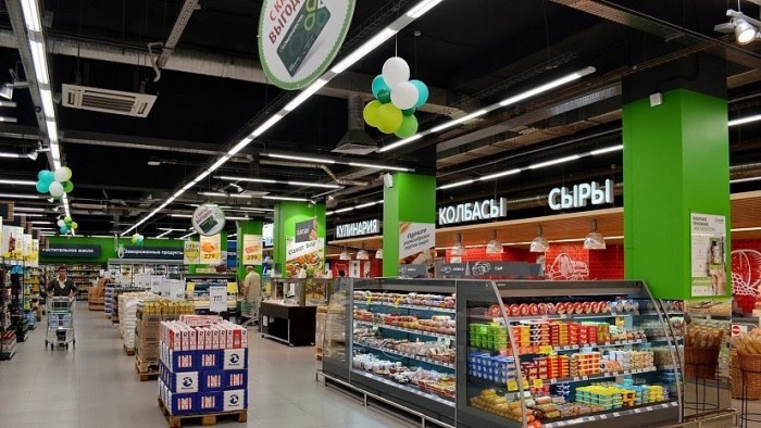 Дизайн интерьера в супермаркете Перекрёсток