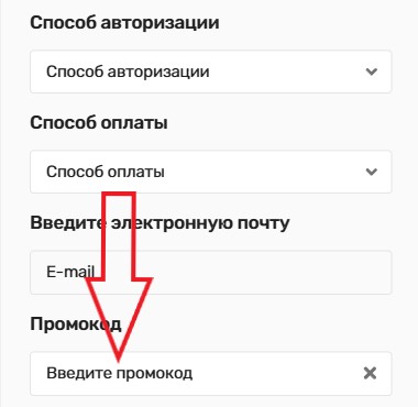 Как использовать промокод в Geonix
