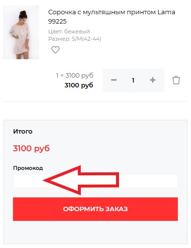Как использовать промокод в Вишко