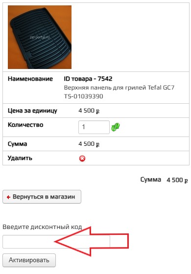 Как использовать промокод в Zip-Portal
