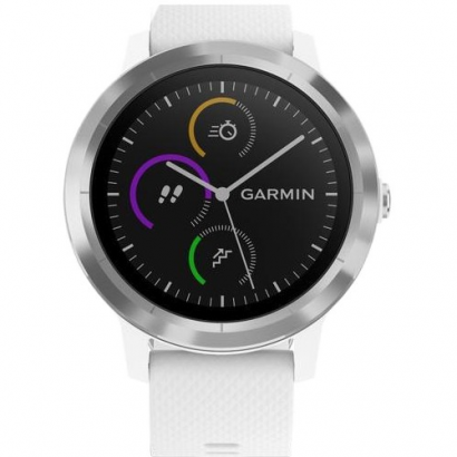 Умные часы Garmin Vivoactive 3 Silicone Steel/White