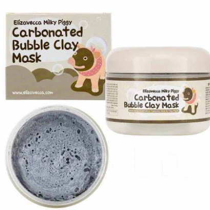 Очищающая глиняно-пузырьковая маска для лица Elizavecca Milky Piggy Carbonated Bubble Clay Mask