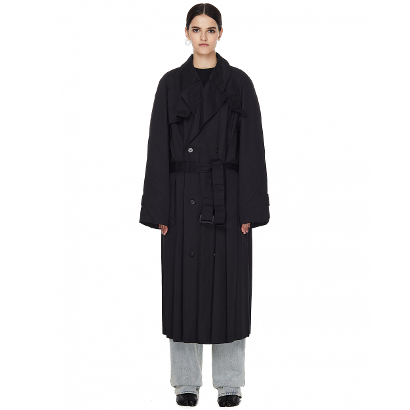 Плиссированный плащ Balenciaga