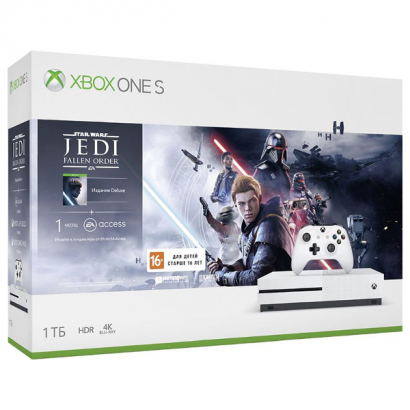 Xbox One S 1 TB + игра Звёздные Войны – Джедаи: Павший Орден